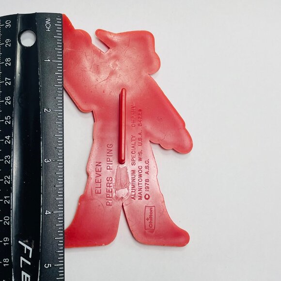 Eleven Pipers Piping Song Holiday Christmas Cookie Cutter Vintage 1978 Chilton - Picture 5 of 6